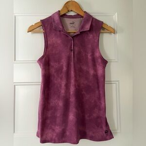 PUMA Golf Women's Floral Dye Sleeveless Polo